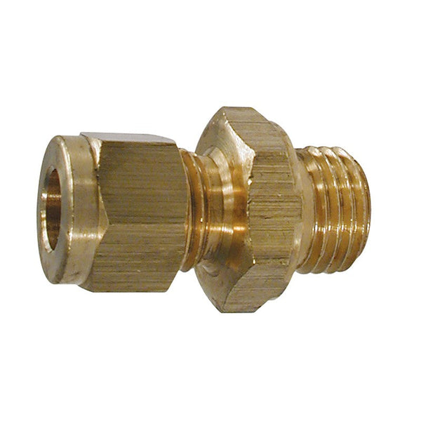 Gas Imp Male Stud Coupling M14 x 1.5 x 1/4 Tube